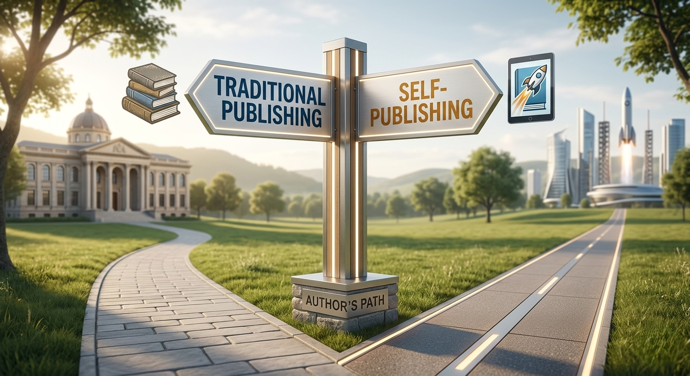 Comparison between Traditional Publishing and Self-Publishing routes for US authors.